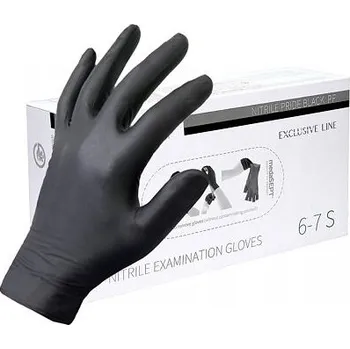 Pracovní rukavice Rukavice PF černé nitrilové - 100ks velikost: M