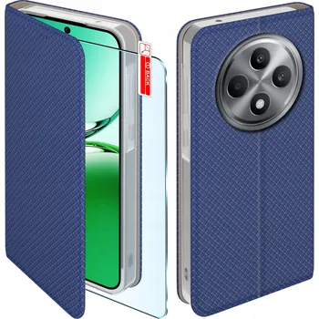 Pouzdro na mobilní telefon Flipové pouzdro KrainaGSM pro Oppo Reno12 F modré