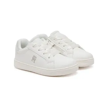 Dámské tenisky Sneakersy Tommy Hilfiger Low Cut Velcro Sneaker T1A9-33728-1439 S Bílá 30