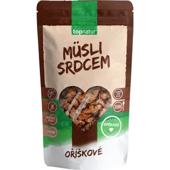 Topnatur s.r.o. Musli srdcem spékané oříškové 350g Topnatur bez lepku 5699