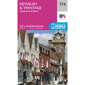 Encyklopedie Newbury & Wantage, Hungerford & Didcot - Ordnance Survey [EN] (2016, Skládaná mapa, Ordnance Survey)
