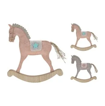 Vánoční dekorace Dekorace - houpací koník stojící 30 cm /1ks (cs, Koopman International b.v.)