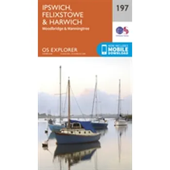 Encyklopedie Ipswich, Felixstowe and Harwich - Ordnance Survey [EN] (2015, Skládaná mapa, Ordnance Survey)