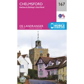Encyklopedie Chelmsford, Harlow & Bishop's Stortford - Ordnance Survey [EN] (2016, Skládaná mapa, Ordnance Survey)