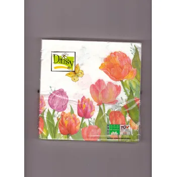 Papírový ubrousek Papírové ubrousky 33x33 3vrst Květiny 20ks 280404