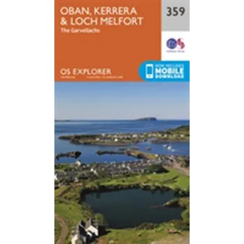Encyklopedie Oban, Kerrera and Loch Melfort - Ordnance Survey [EN] (2015, Skládaná mapa, Ordnance Survey)