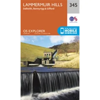 Encyklopedie Lammermuir Hills - Ordnance Survey [EN] (2015, Skládaná mapa, Ordnance Survey)