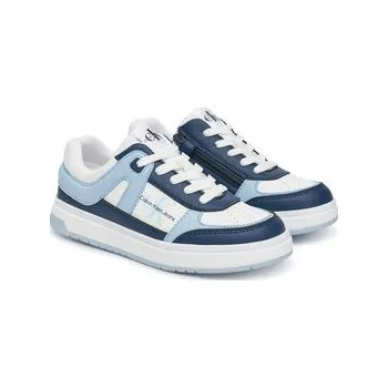 Dámské tenisky Sneakersy Calvin Klein Jeans Low Cut Lace-Up Sneaker V3X9-82091-1355 Modrá 38
