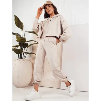 Světle béžová tepláková souprava BISTAN AY1018 Velikost: L