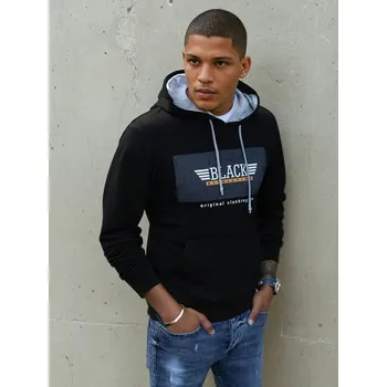 Pánská mikina Černá mikina s potiskem BX5383 Velikost: 2XL