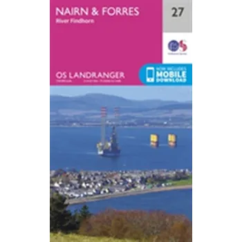 Encyklopedie Nairn & Forres, River Findhorn - Ordnance Survey [EN] (2016, Skládaná mapa, Ordnance Survey)