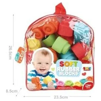 Stavebnice Geomag Klocki miękkie w plecaku 23szt (pl, 2000, W&K)