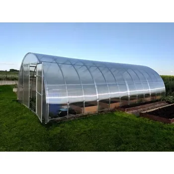 Skleník Zahradní skleník FREYR 4x6 m PC 4 mm (Zahradní skleník z polykarbonátu šíře 4 metry)