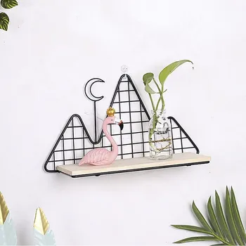 police Dekorativní police - horní, černá