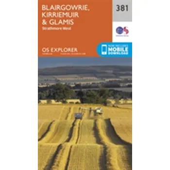 Encyklopedie Blairgowrie, Kirriemuir and Glamis - Ordnance Survey [EN] (2015, Skládaná mapa, Ordnance Survey)