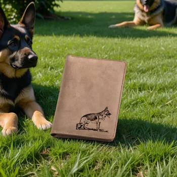 Obal na doklad Pouzdro Na Psí Pas - "Německý Ovčák 02" - 105 - Dárek pro milovníka psů