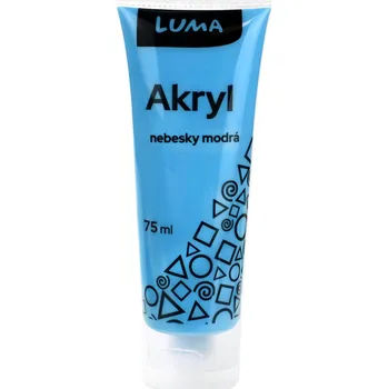 Speciální výtvarná barva Barvy akrylové 75ml, modrá nebesky LUMA