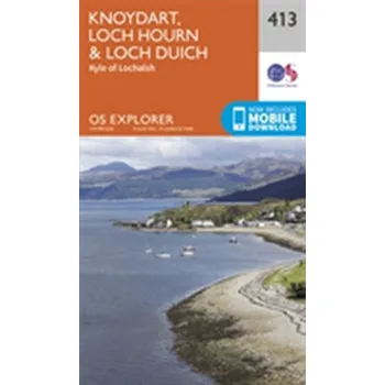 Encyklopedie Knoydart, Loch Hourn and Loch Duich - Ordnance Survey [EN] (2015, Skládaná mapa, Ordnance Survey)