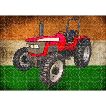 Puzzle puzzle s traktorem MAHINDRA 5530 300 dílků