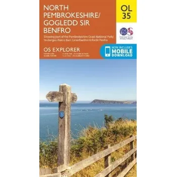 Encyklopedie North Pembrokeshire [EN] (2020, Skládaná mapa, Ordnance Survey)