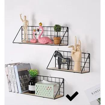 police Nástěnná police 45 x 13,5 cm - černá