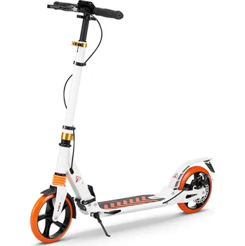 Koloběžka Velká skládací městská koloběžka Sesttino SHIRO Kotoučová brzda Tlumení rázů - White