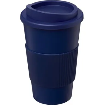 Termohrnek Hrnek s teplenou izolací o objemu 350 ml s rukojetí Americano® - Tmavě modrá