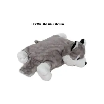 plyšák Poduszka pies husky 22x27cm