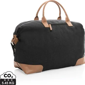 Městský batoh Velká víkendová taška Impact z 16 oz. recykl. canvas AWARE™ - Černá