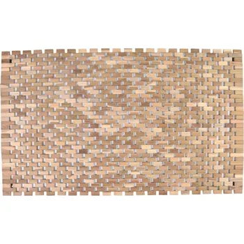 Koupelnová předložka Protiskluzová předložka, teak, přírodní, 80,5 x 48 cm