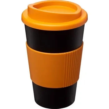 Termohrnek Termo hrnek s rukojetí Americano® 350 ml - Černá / Oranžová