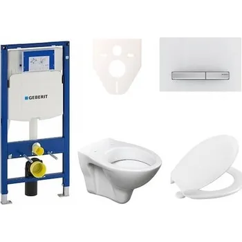 Klozet Cenově zvýhodněný závěsný WC set Geberit do lehkých stěn / předstěnová montáž+ WC S-Line S-line Pro 111.300.00.5NR8