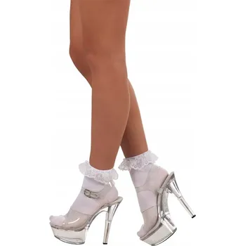 Pánské ponožky Ponožky bílé s krajkou