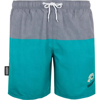 Pánské plavky GUGGEN MOUNTAIN Pánské plavecké kraťasy S ZELENÁ|ŠEDÁ