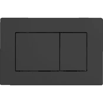 WC sada CERANO - Ovladací tlačítko WC modulů Lite/Classic - ABS - černá matná