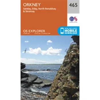 Encyklopedie Orkney - Sanday, Eday, North Ronaldsay and Stronsay - Ordnance Survey [EN] (2015, Skládaná mapa, Ordnance Survey)