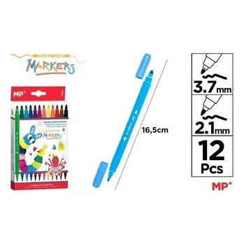 Set školních potřeb Flamastry dwustronne 12 kolorów (pl, 2000, MP Main Paper)