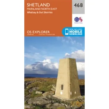 Encyklopedie Shetland - Mainland North East - Ordnance Survey [EN] (2015, Skládaná mapa, Ordnance Survey)