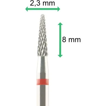Fréza Tvrdokovová fréza - 2,3x8mm