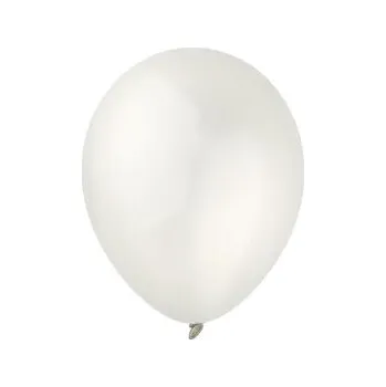 Balony Decomex metallic Pearl White 100szt