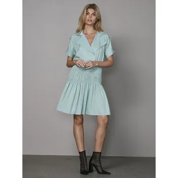 Dámské šaty Šaty Nu Denmark 8327-23 modro-zelené aqua krátké Velikost: 36