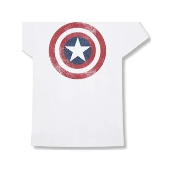 Pánské tričko Tričko Captain America - Distress Shield, XXL (cs, ROCKOFF)