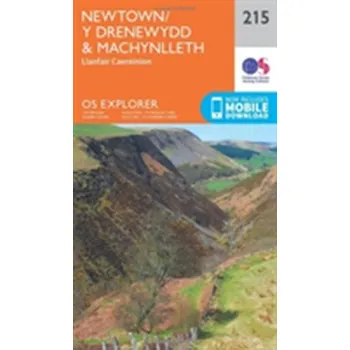 Encyklopedie Newtown, Llanfair Caereinion - Ordnance Survey [EN] (2015, Skládaná mapa, Ordnance Survey)