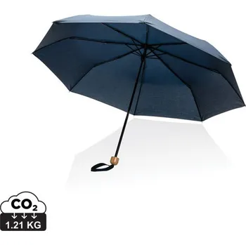 20,5" bambusový deštník Impact ze 190T pongee RPET AWARE™ - Námořní Modř