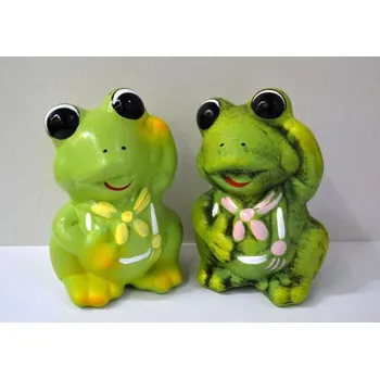Pokladnička pokladnička ŽABKA, MIX, v.18cm, keramika