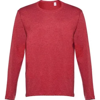 Pánské tričko THC BUCHAREST. Pánské tričko s dlouhým rukávem - Červený Melír / L