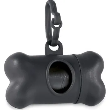 sáček na exkrement TROTTE. Zásobník na hygienické sáčky pro psy - Černá