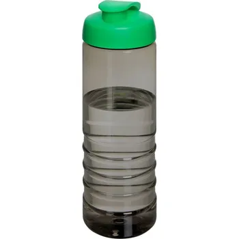 Láhev Sportovní lahev s odklápěcím víčkem H2O Active® Eco Treble o objemu 750 ml - Uhelná / Zelená