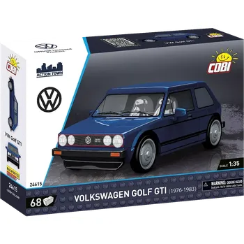 Stavebnice COBI Automobil Volkswagen GOLF (1974-1983) COBI - Action Town 1:35, Verze: Golf GTI modrý COBI-24615