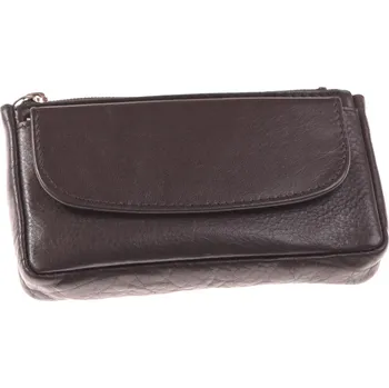 Peněženka Kubát Kůže Klíčenka kožená KUBÁT klopa černá